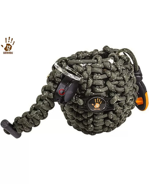 12 Survivors Paracord Survival Orb