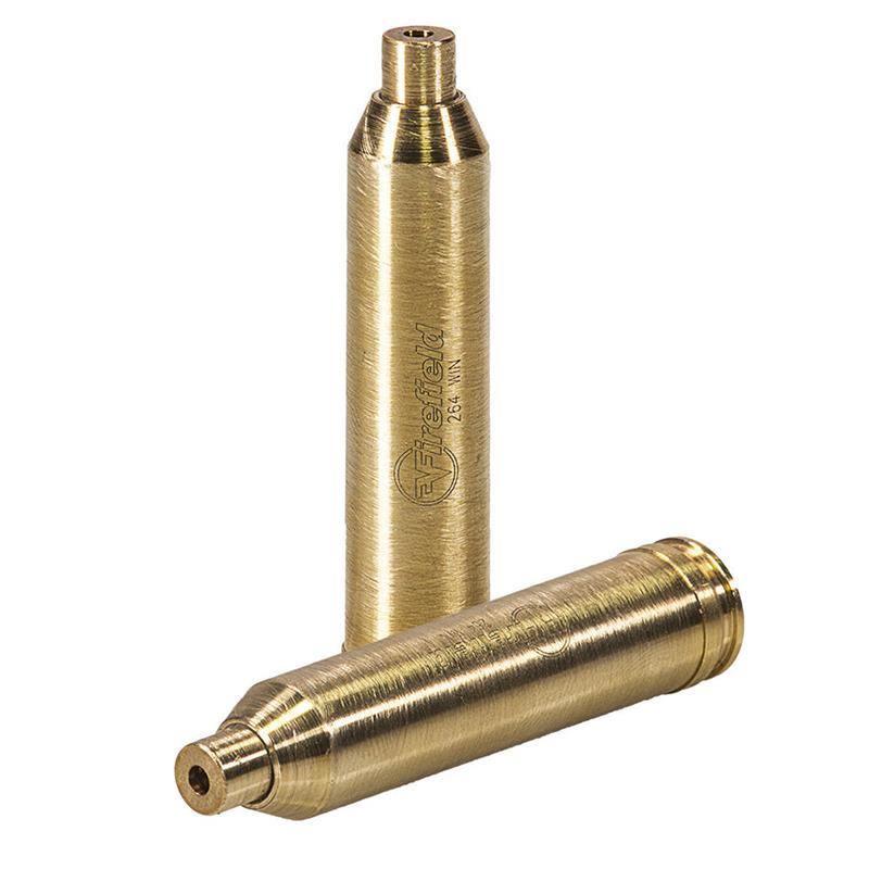 Red laser boresight for .264 Winchester and 7mm Remington Magnum rifles in-chamber calibration