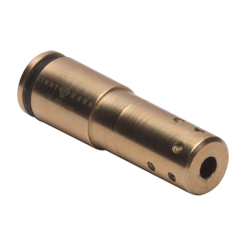 Accudot 9mm Luger red laser boresight for handgun zeroing