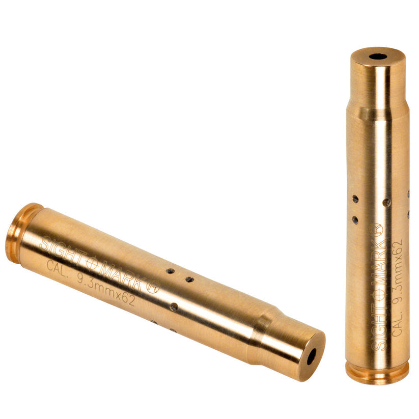 Precision laser boresight for 9.3x62mm caliber rifles